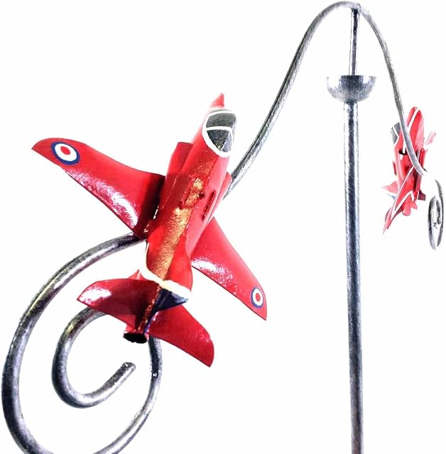 SK Style Wind Spinner Windmill Garden Stake - RAF Red Arrows