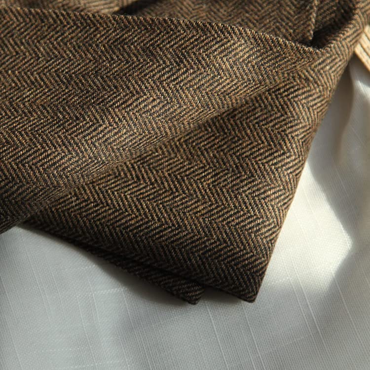 Men Vests Wool Herringbone Tweed Suit Vest Double Breasted Waistcoat3