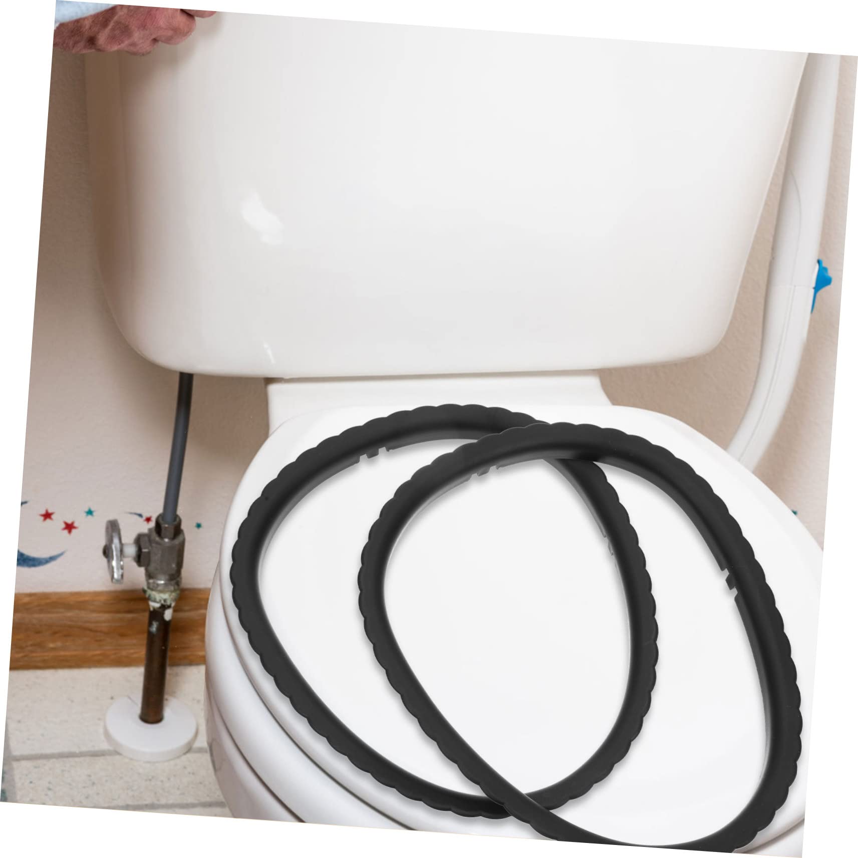 HOMSFOU 8piezas Anillo Fijador Para Bolsas De Silla De Inodoro Para Ancianos De Accesorios Para Comodidad y Seguridad El Baño Para Mayores y Movilidad Reducida