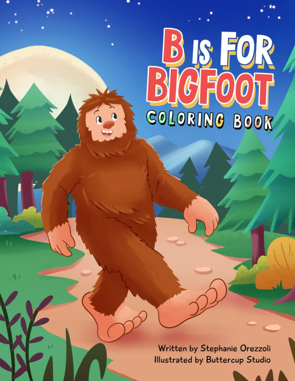 B is for Bigfoot Coloring Book