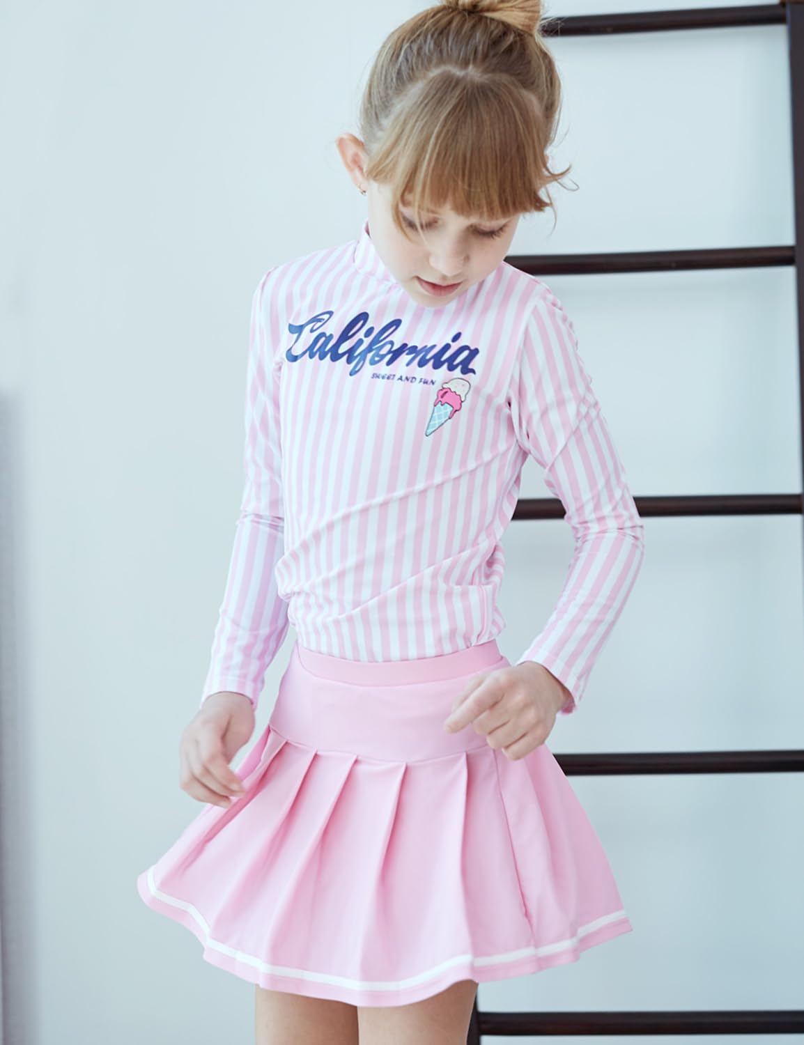 Snapklik.com : Girls Rash Guard Set Long Sleeve UPF 50+ Sun Protection ...