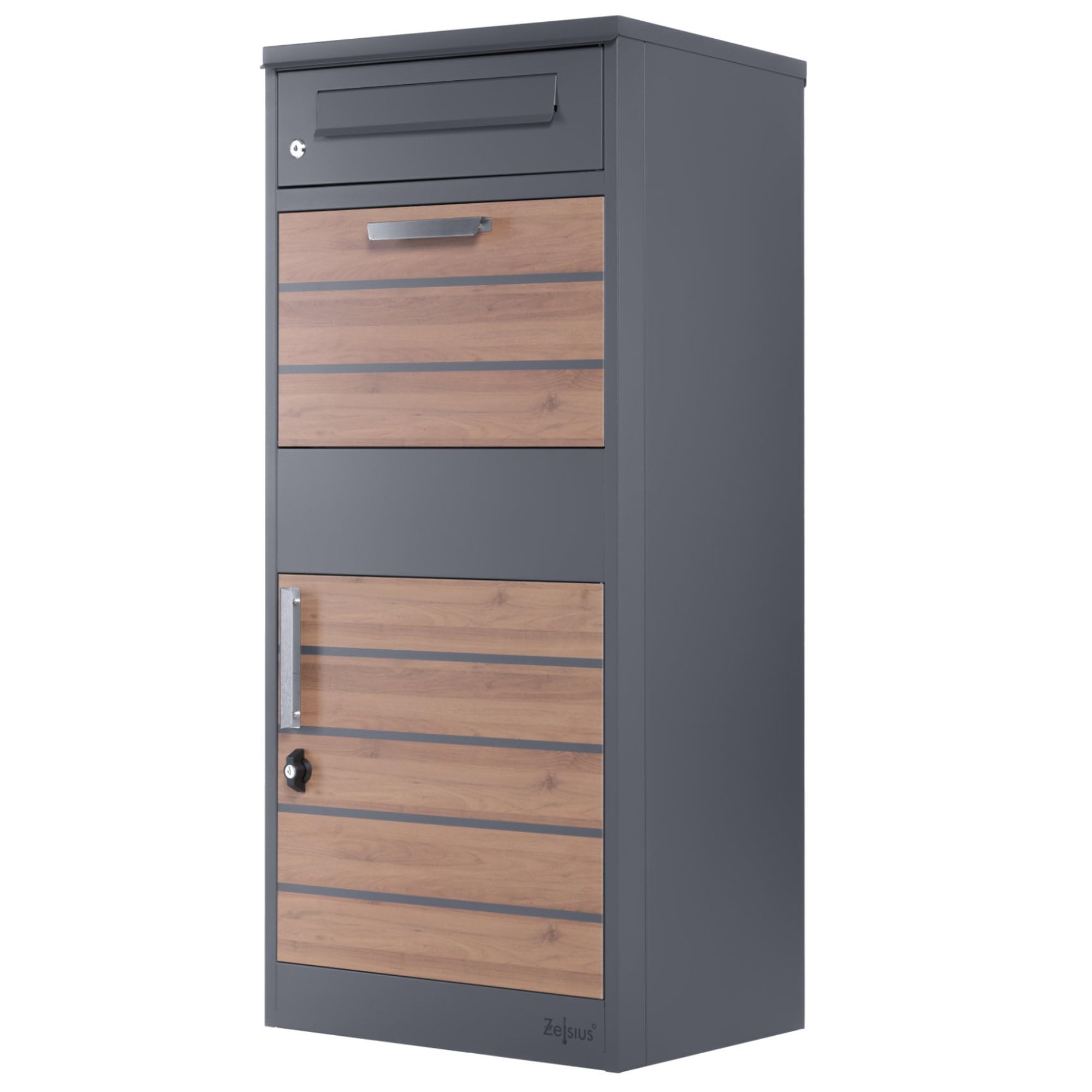 Boîte Aux Lettres Classic A5 ADAKAT – Anthracite, En Acier Galvanisé, à Fixer Au Mur