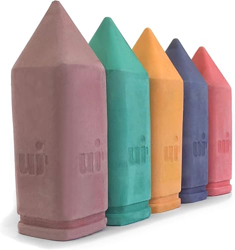 Urban Infant Tiza para acera no tóxica para niños pequeños de 1 a 3 años y niños, tiza gigante lavable para exteriores, original