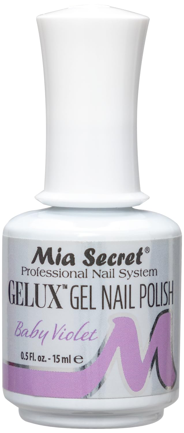 Amazon.com : Mia Secret Gelux Soak-off gel nail polish color Baby Violet -  Gel polish cured with nail lamp - Esmaltes para uñas en gel de larga  duración para lampara uv :