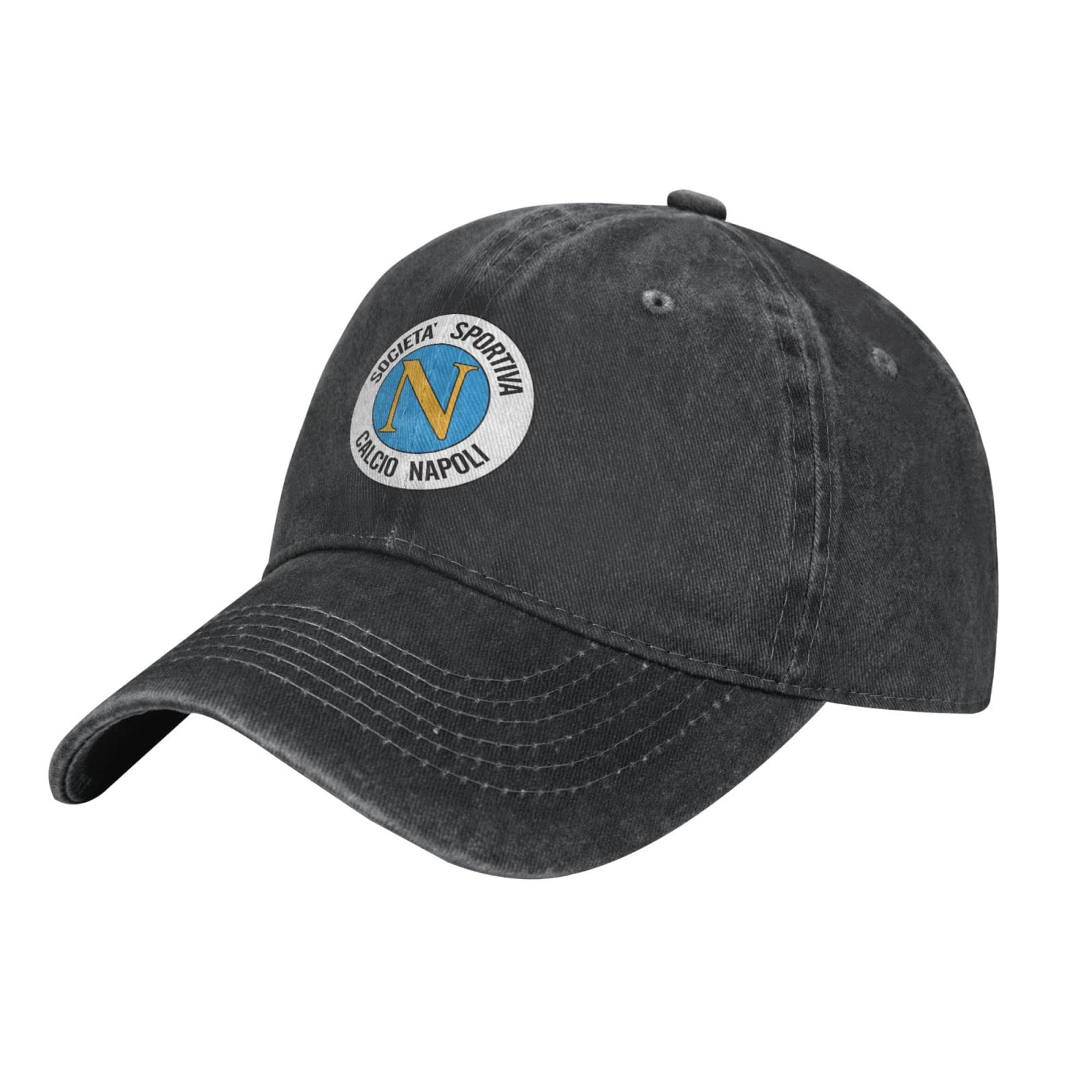 DPgUfPV Stemma Napoli Calcio 2017 Cowboy Hats，Unisex Adjustable for Hat Baseball Cap Casquette Black