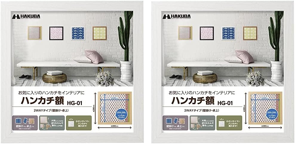 Amazon.co.jp: ハクバ HAKUBA 額縁 メガジャケ・ハンカチ額 HG-01