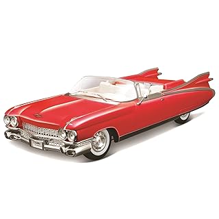 Maisto Auto Cadillac Eldorado Biarritz 1959, Modelo a Escala 1:18, Rosa, Edición Premiere, Metal Fundido