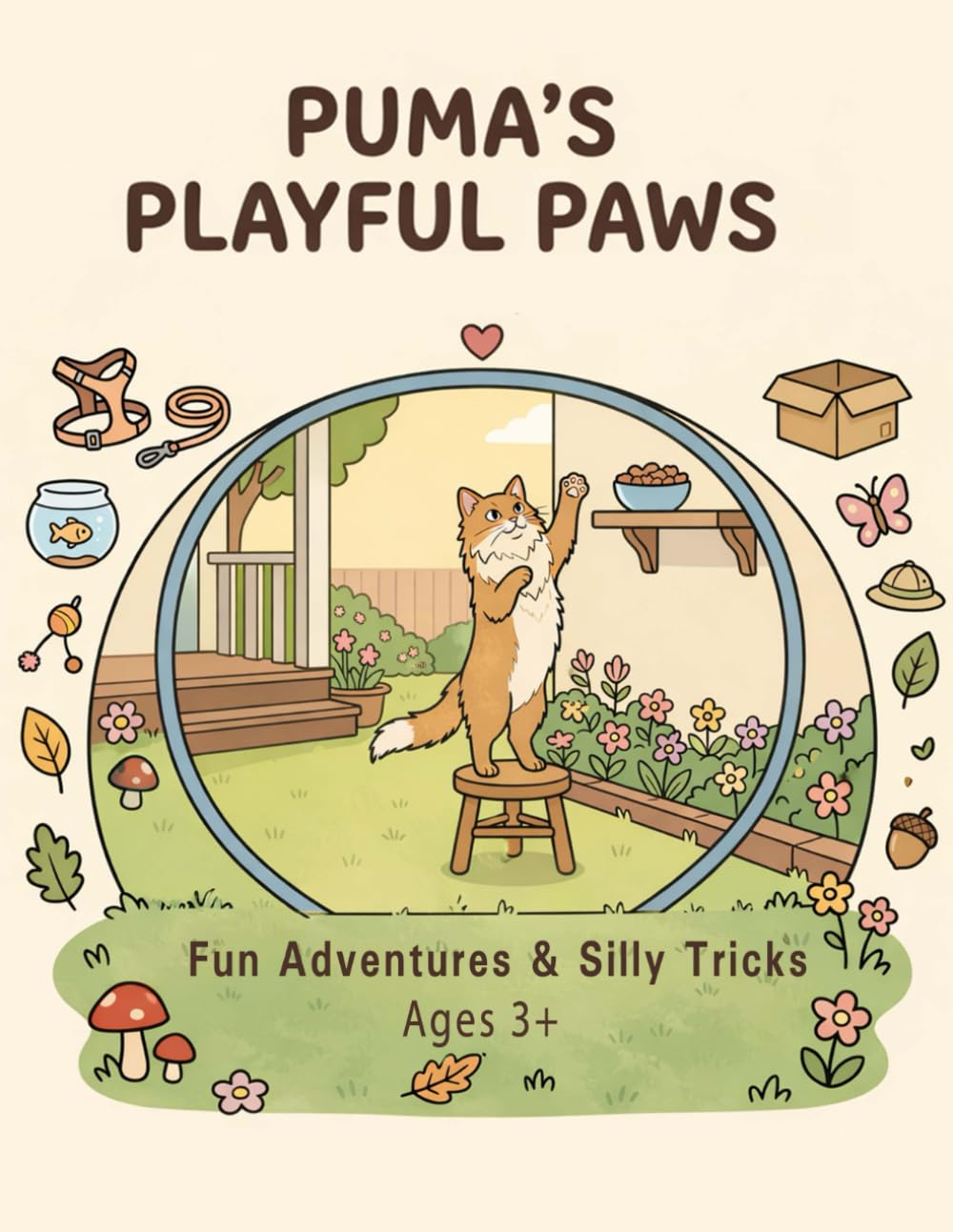 Puma's Playful Paws: Fun and Easy Coloring Pages for Ages 3–7