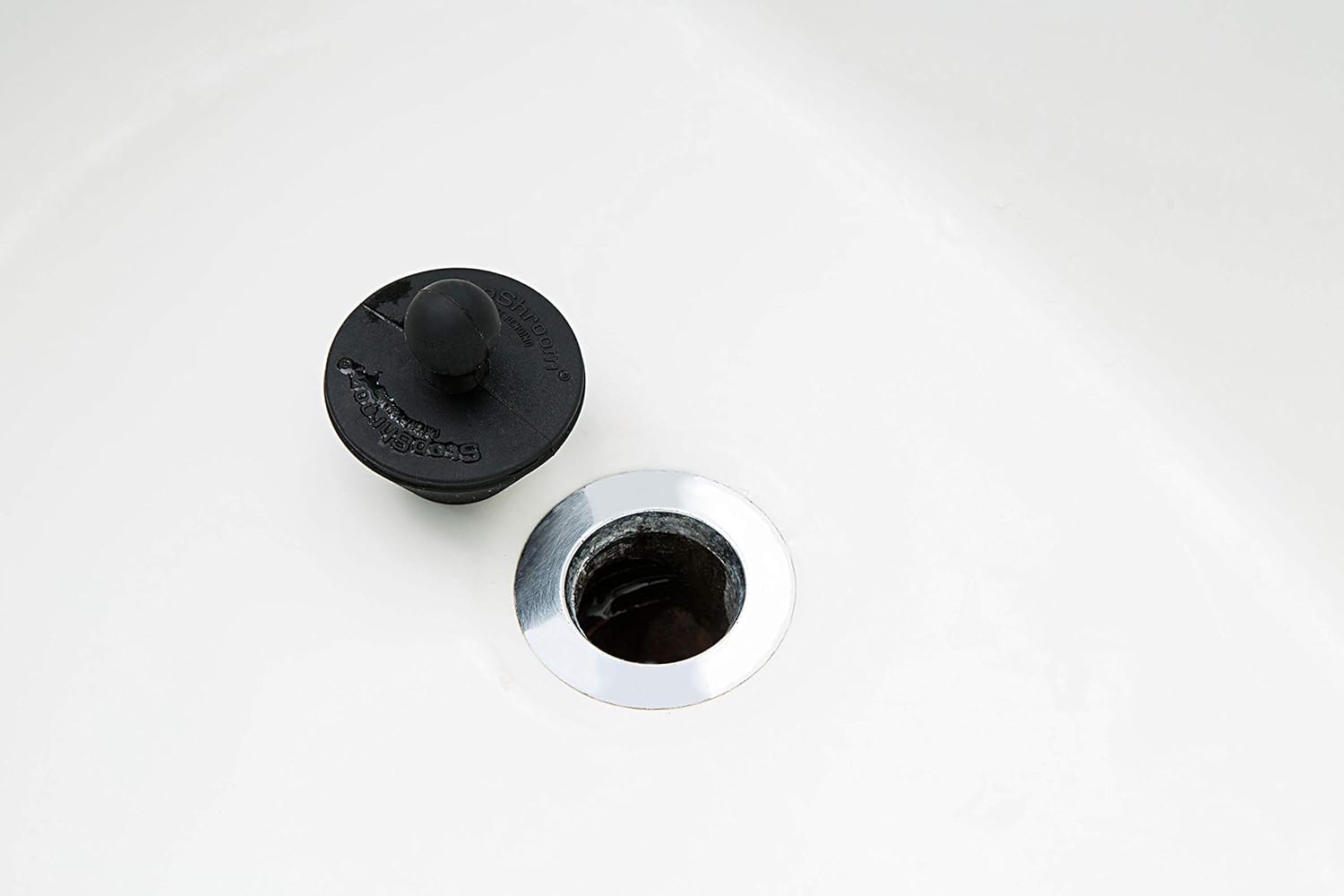 StopShroom 2'' Matte Black Rubber Drain Protector