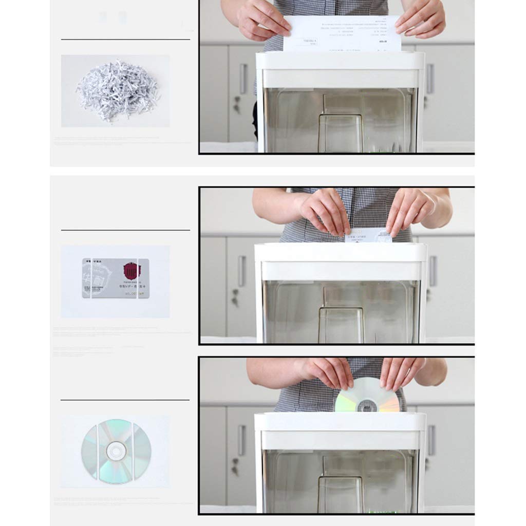 Documentos de Papel Mini Shredder- Electric Paper Shredder Home Office Shredder Mini trituradora de Papel de Corte trituradora de Papel Hecho a Mano de la Herramienta de Corte de la máquina