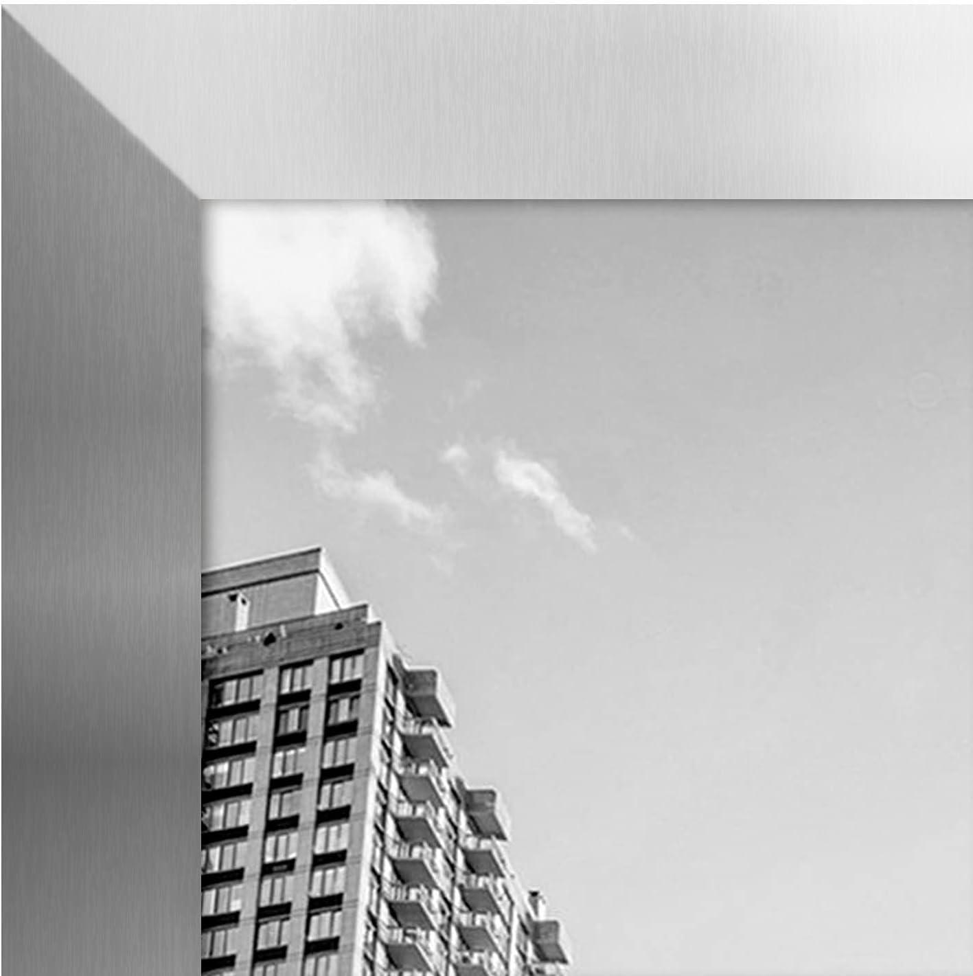 Americanflat 24x36 Poster Frame with Polished Plexiglass - Silver Picture Frame - Wide Photo Frames Made of Engineered Wood for Vertical or Horizontal Wall Display - Epic Collection - Silver