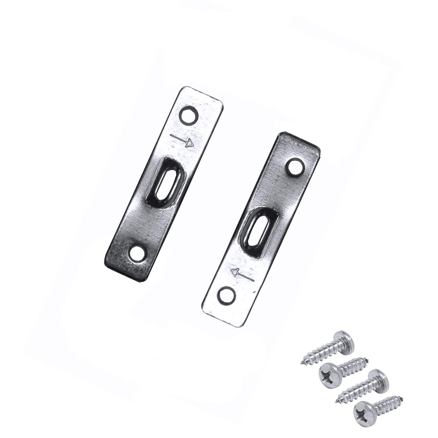 Framer Supply 2 Hole Heavy Duty Super Steel Picture & Mirror Hangers with #4 1/2" Pan Head Philips Screws, 30 Pack