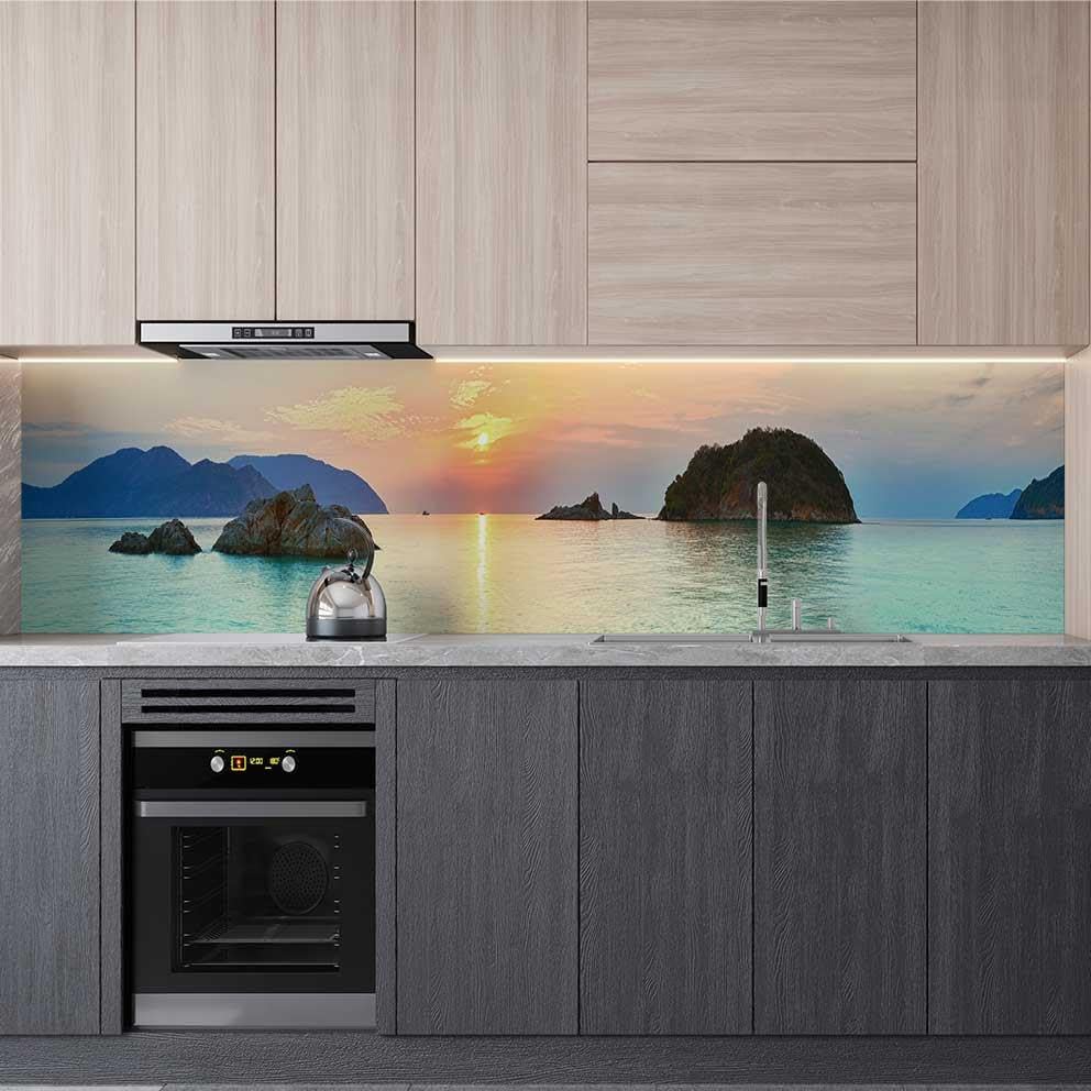 Mutfak Tezgah Arası Folyo Fayans Kaplama Folyosu Condao Vietnam 60x100 CM