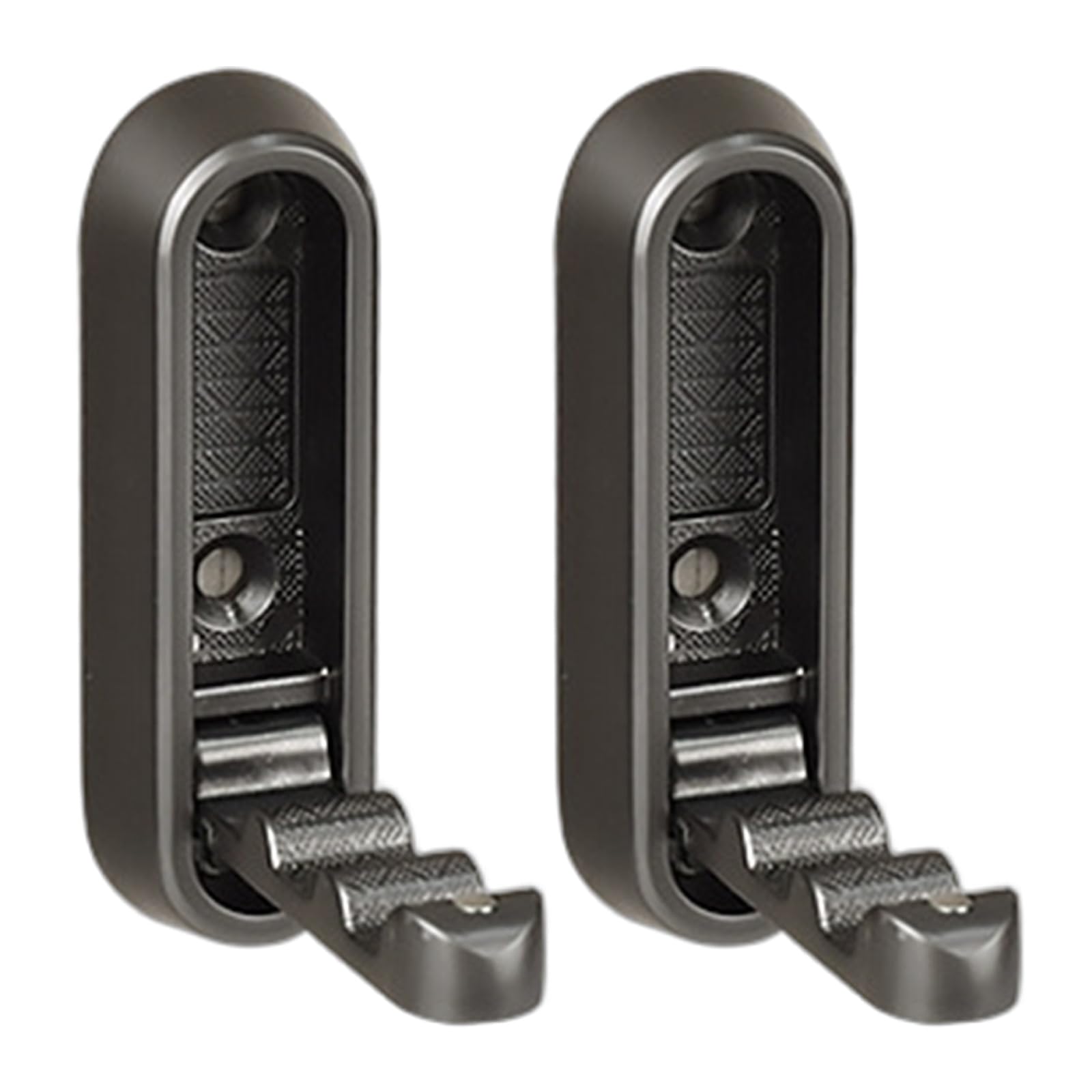 Tsophreniq Light Grey Of 2 Foldable Wall Hooks For Coats Towels Strong Aluminum Alloy Construction Hat Hanger Hook Space Saving Robe