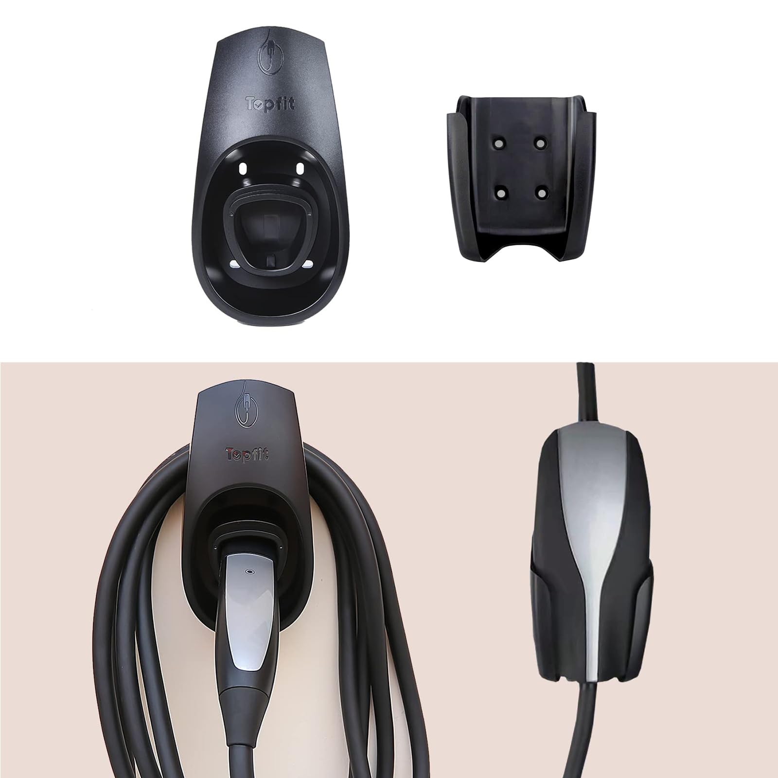 EVFITUS Charger Charging Cable Organizer Motors Wall Mount Connector Holder for Tesla Model 3 Model S Model X Model Y