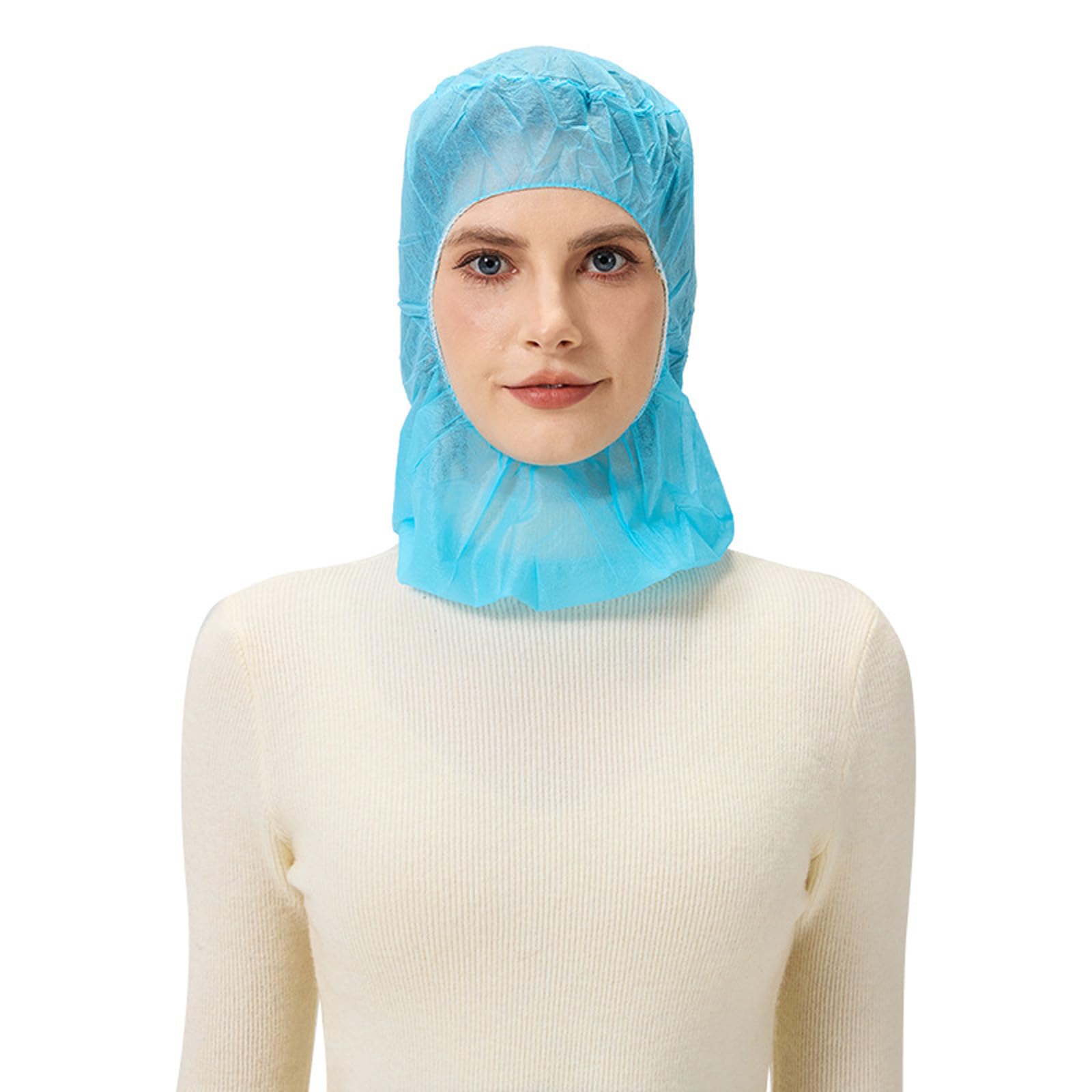 Lot de 100 capuchons de protection intégrale en non-tissé pour soins de