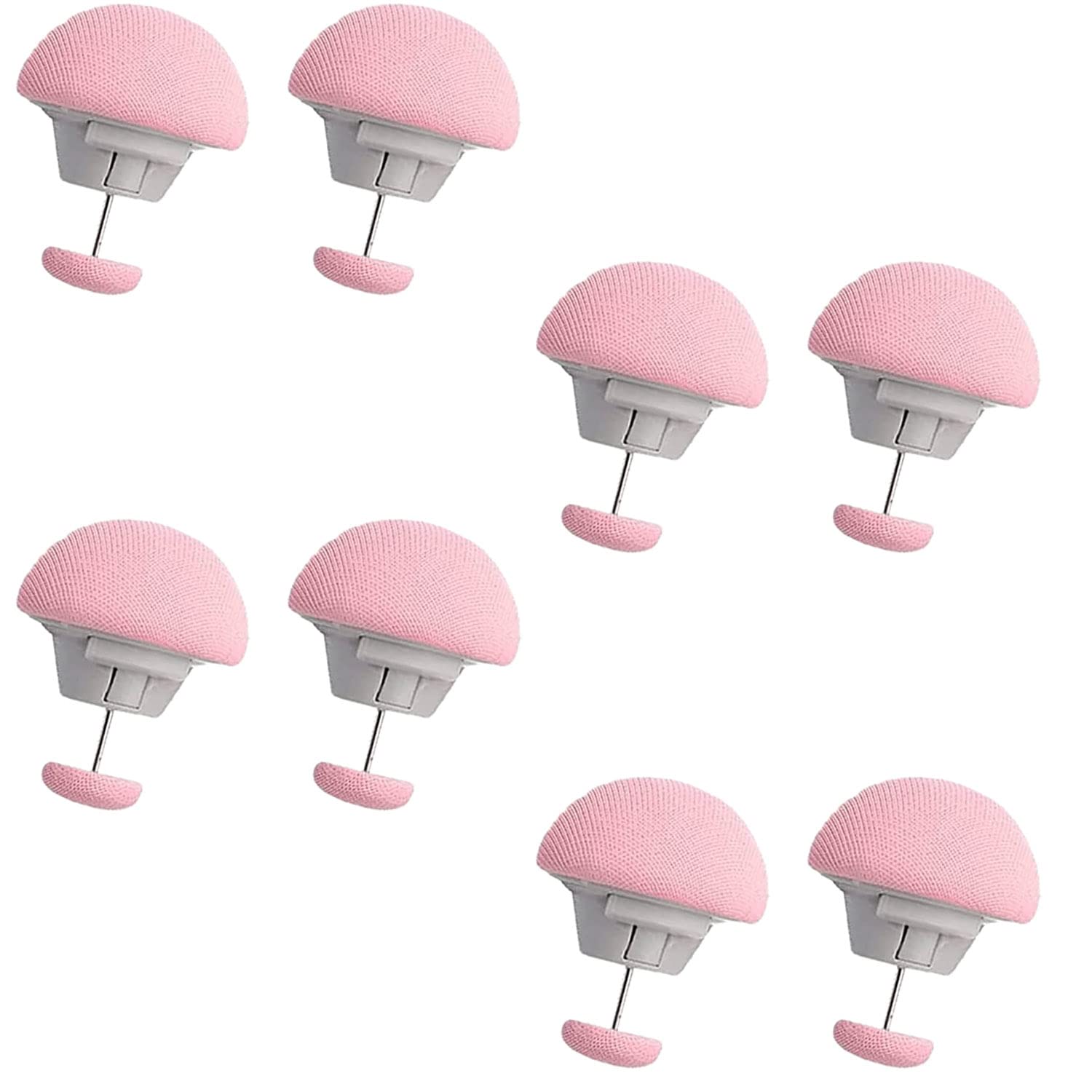 ARQIVO Duvet Clips Mushroom Duvet Cover Pins Cotton Quilt Fixer Duvet Fasteners Grippers Anti-Movement Bed Quilt Clamps Sheet Quilt Holder Clips for Socks Curtains Quilt Cove (Pink, Pack of 8)