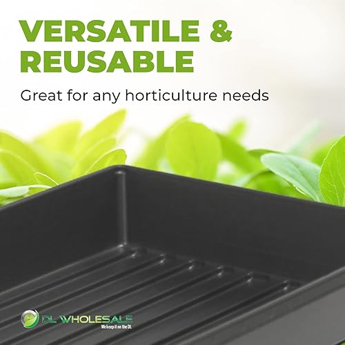 Miniatura 4 de Bandejas 1020 con agujeros (paquete de 50) para bandejas de cultivo Microgreens, fabricadas en Estados Unidos, bandeja de propagación premium de 10