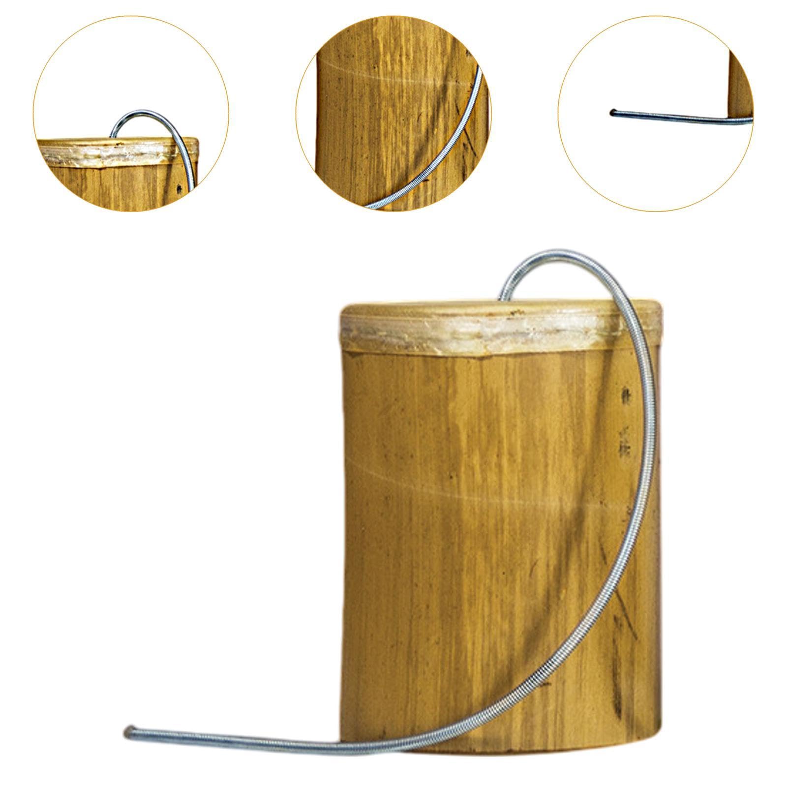 Tambour Tonnerre Jouet à Ressort Instrument Animation Bruiteur Éducatif Bambou Auditive Enfants Coordination Animation Ludique Activité Cl, L