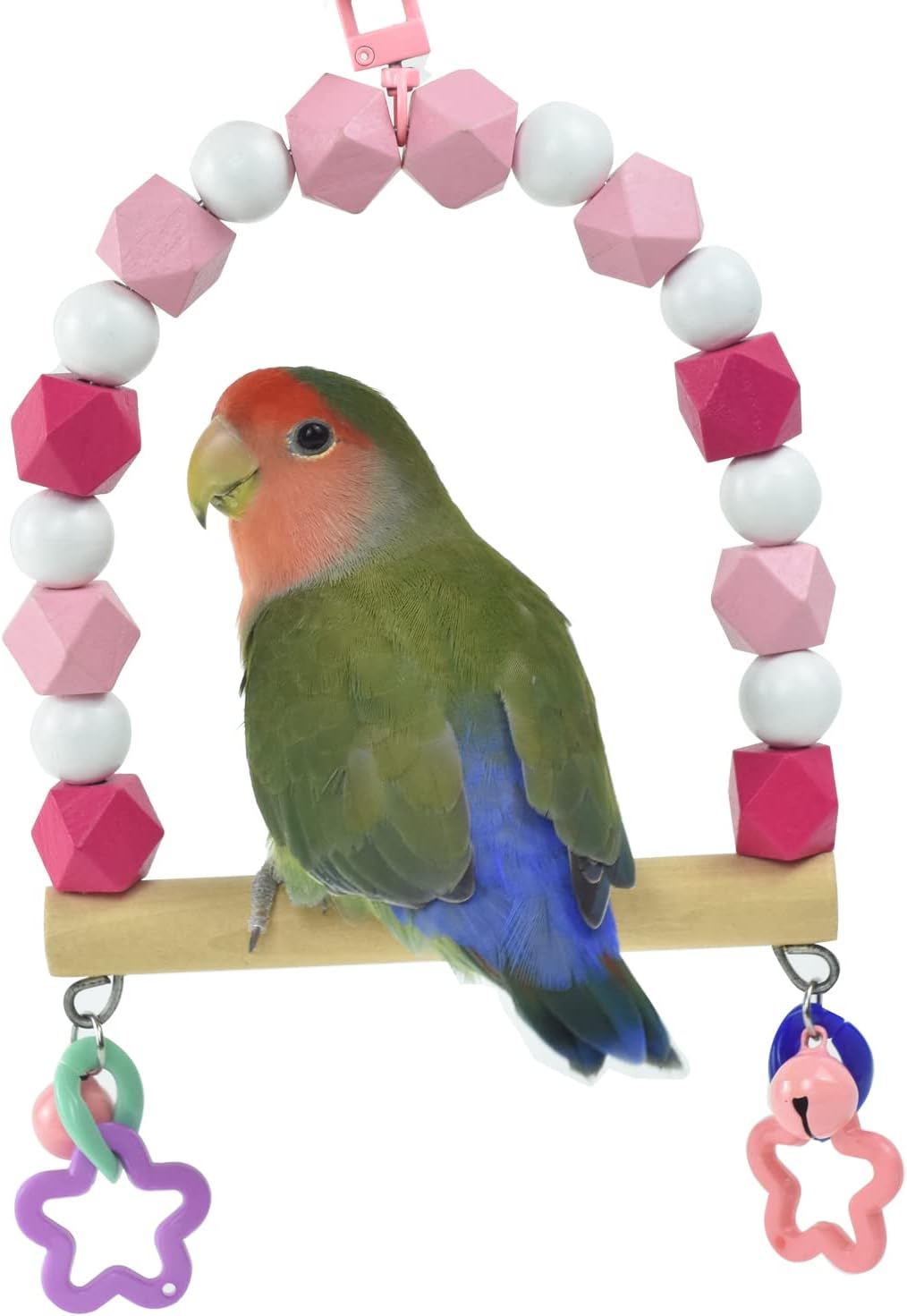 GUANLANT Bird Swing Perch, Birdcage Swing for Small Birds