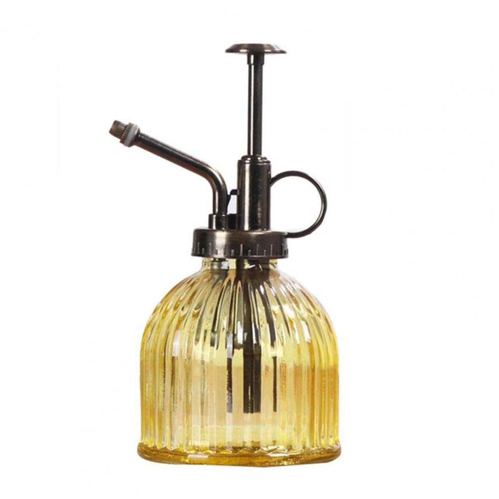 DSFIHJO Vintage Hand-pressure Watering Sprayers Pumpkin Shape Plant Flower Water Sprayer Small Glass Spray Bottle Garden Supplies(Yellow)