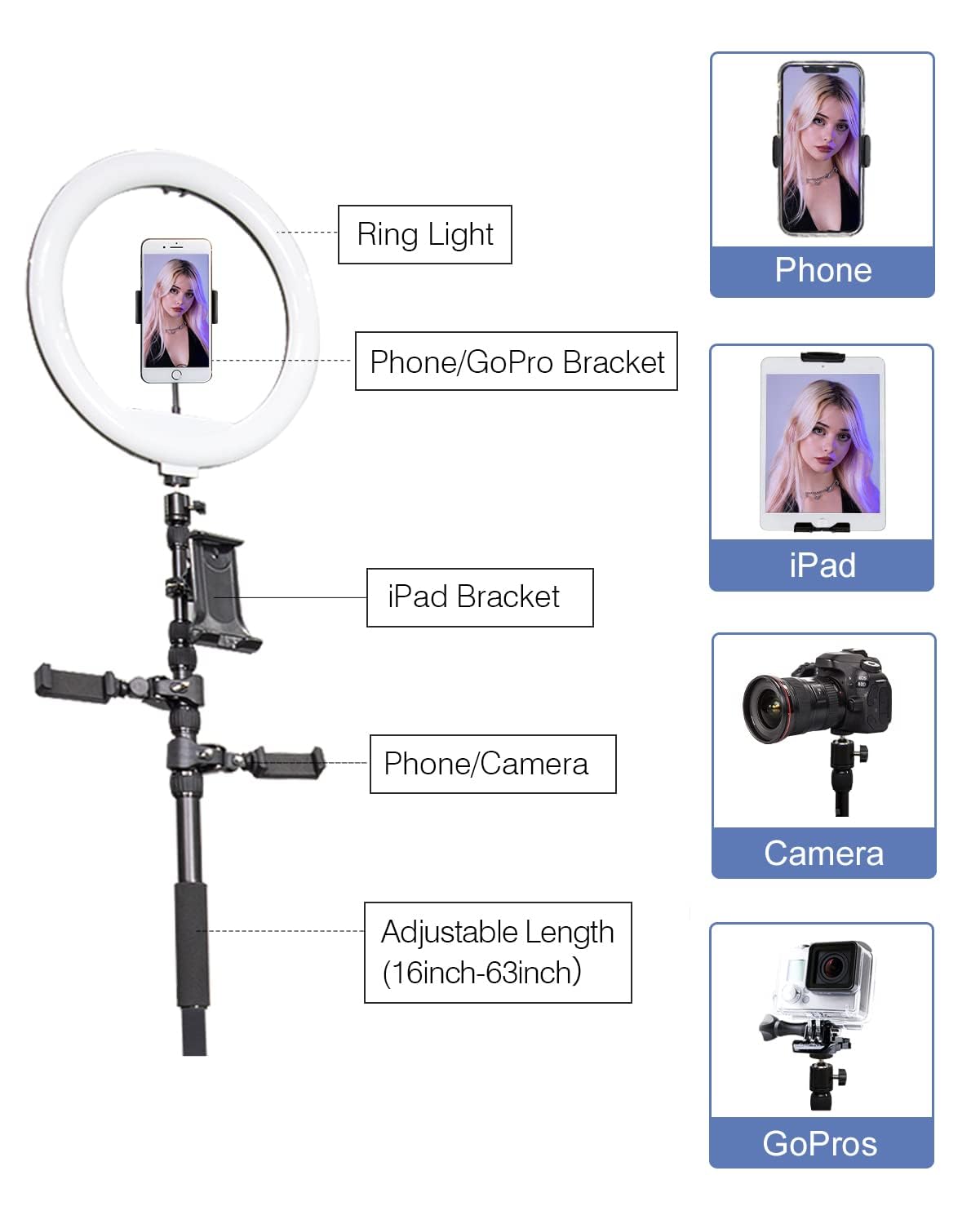 Photo Booth 360 mit Flightcase Ringlicht, Kostenlose Logo-Anpassung&VIP-Software, Automatische 360 Fotobox Selfie Photo Booth mit RGB Streifenlicht für Party Hochzeit Rental 5-7 Personen,115CM