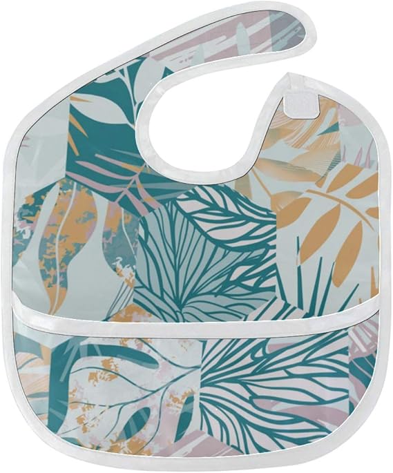 Large Baby Bibs Noble Colorful Gold Crystal Feed Bibs Soft