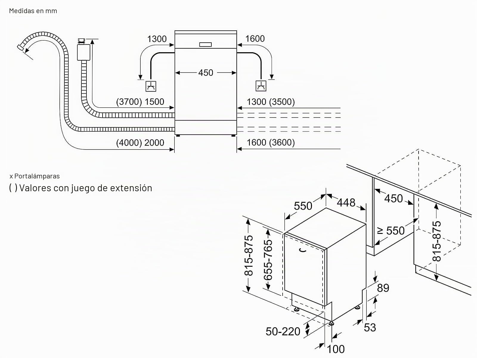 Siemens Lavavajillas inteligente SR63EX24KE, iQ300, totalmente integrado, 45 cm de ancho, fabricado en Alemania, cesta para cubiertos, apertura automática de puerta al final del programa