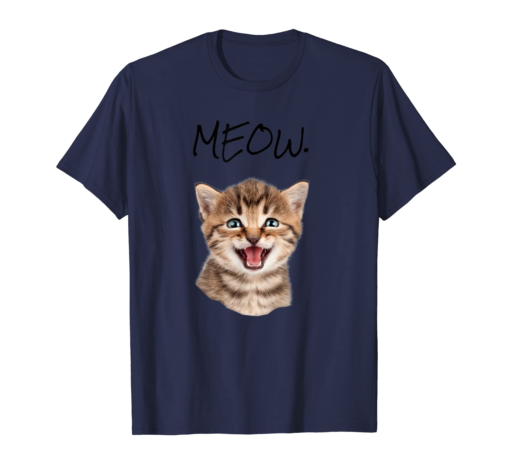 TeeswareHappy Cat Meow T-shirt T-Shirt