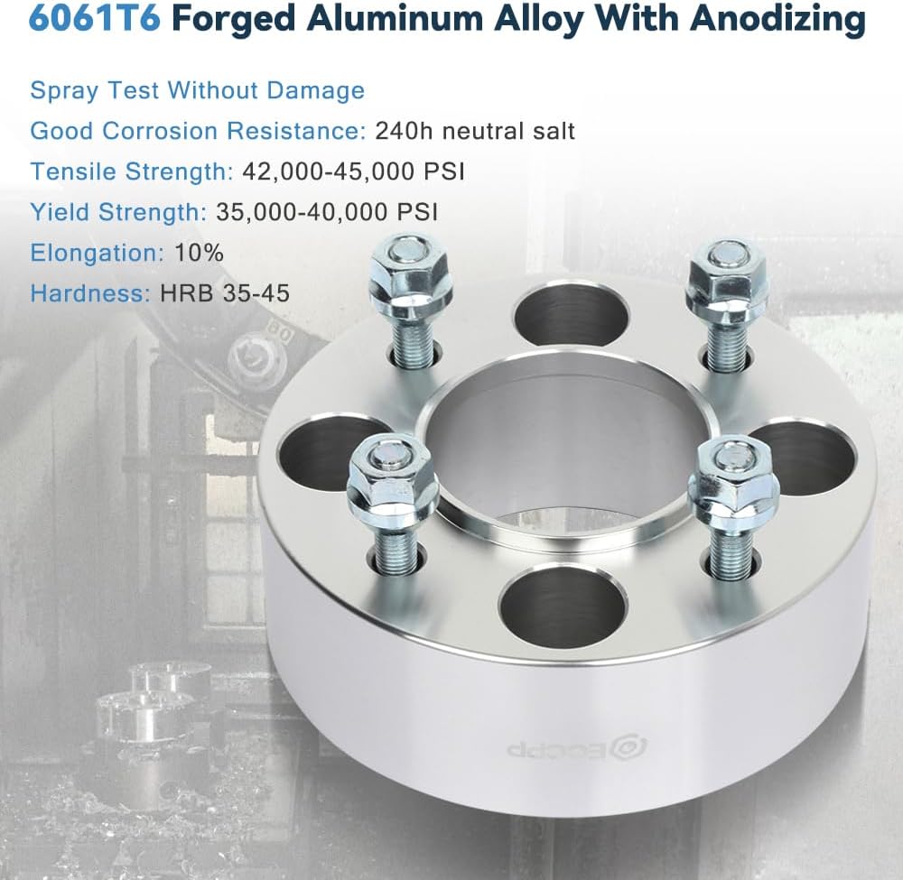 ECCPP 50mm Wheel Spacers for Honda TRX420FE FourTrax Rancher 4X4 ES 4x110 to 4x110 Hubcentric Wheel Spacers 2002-2004 for Bombardier Quest 500-4PCS