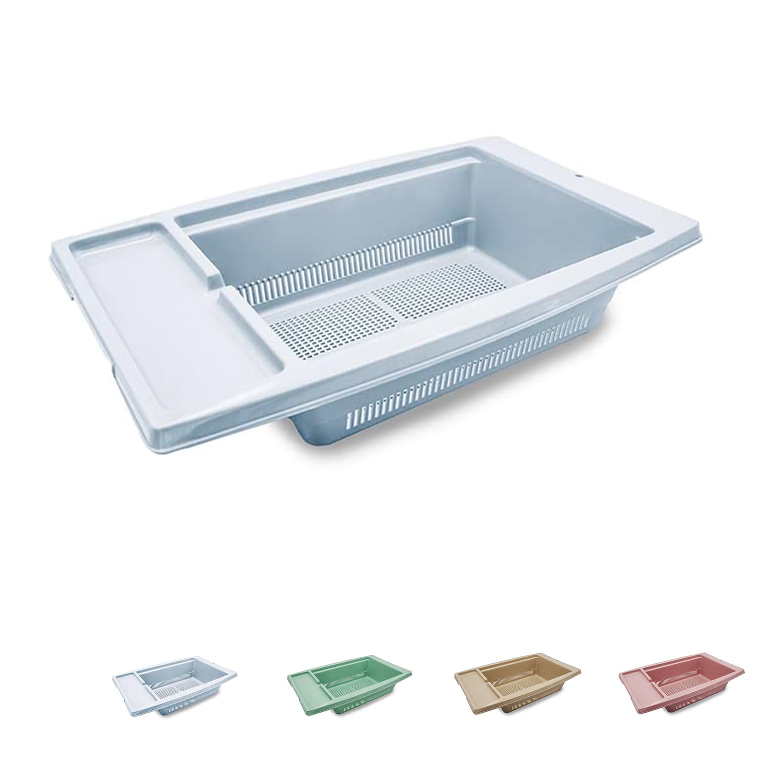 Trade Shop - Scolapasta In Plastica Con Manico 21x24x13cm Multiuso Cesto Utensili Cucina Casa - | Leroy Merlin