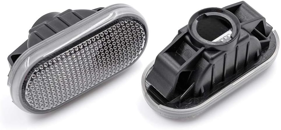 JDM Side Marker Light for Ni.ssan 350z 2003-2009 2Pcs Clear Lens Indicator Lamp With T10 LED Light Bulbs(White Light)