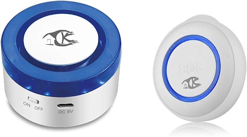 Amazon ワイヤレスwifiアラームキット Sosボタンスマートワイヤレスセンサーアラーム 高齢者アラーム防水緊急ヘルプアラームスイッチはtuyaスマートライフアプリで動作します 防犯ブザー アラーム 通販