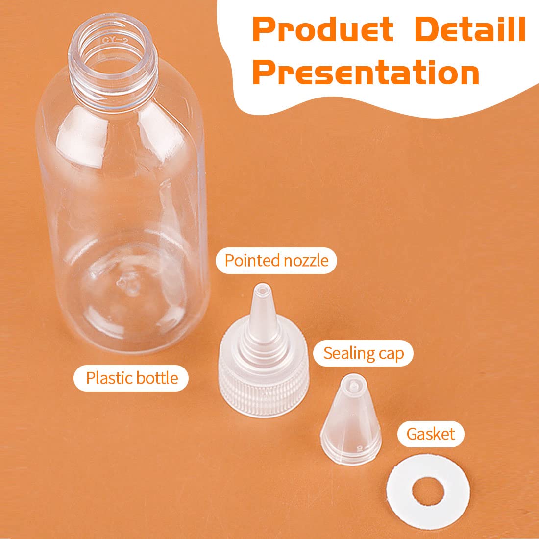 12 Bottiglie Squeeze In Plastica - 6 Da 30 Ml E 6 Da 60 Ml, Per Salse, Oli E Pigmenti, Trasparenti