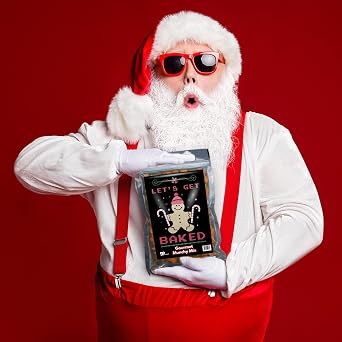 Funny Christmas Premium Trail Mix - Hilarious Stocking Stuffers for Men Food Spicy Gifts for Women - Unique Foods Gifts and Gourmet Basket Ideas Care Packages Christmas Gag Gifts for Adults Teenagers Coworkers Friends (Baked)
