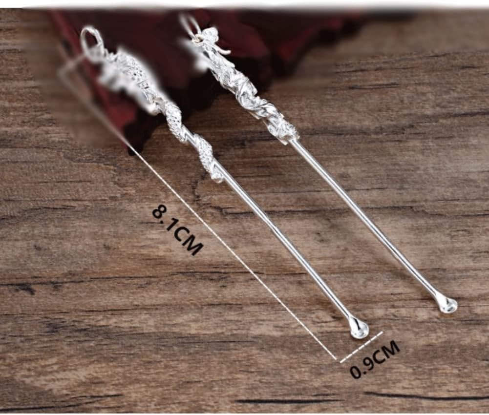 Ear Wax Removal Kit Ear Spoon Set Ear Cleaning Kit Earwax Removal Kit Silver Material Ear Pick Ear Cleaner Set 2 Pcs Ear Pick