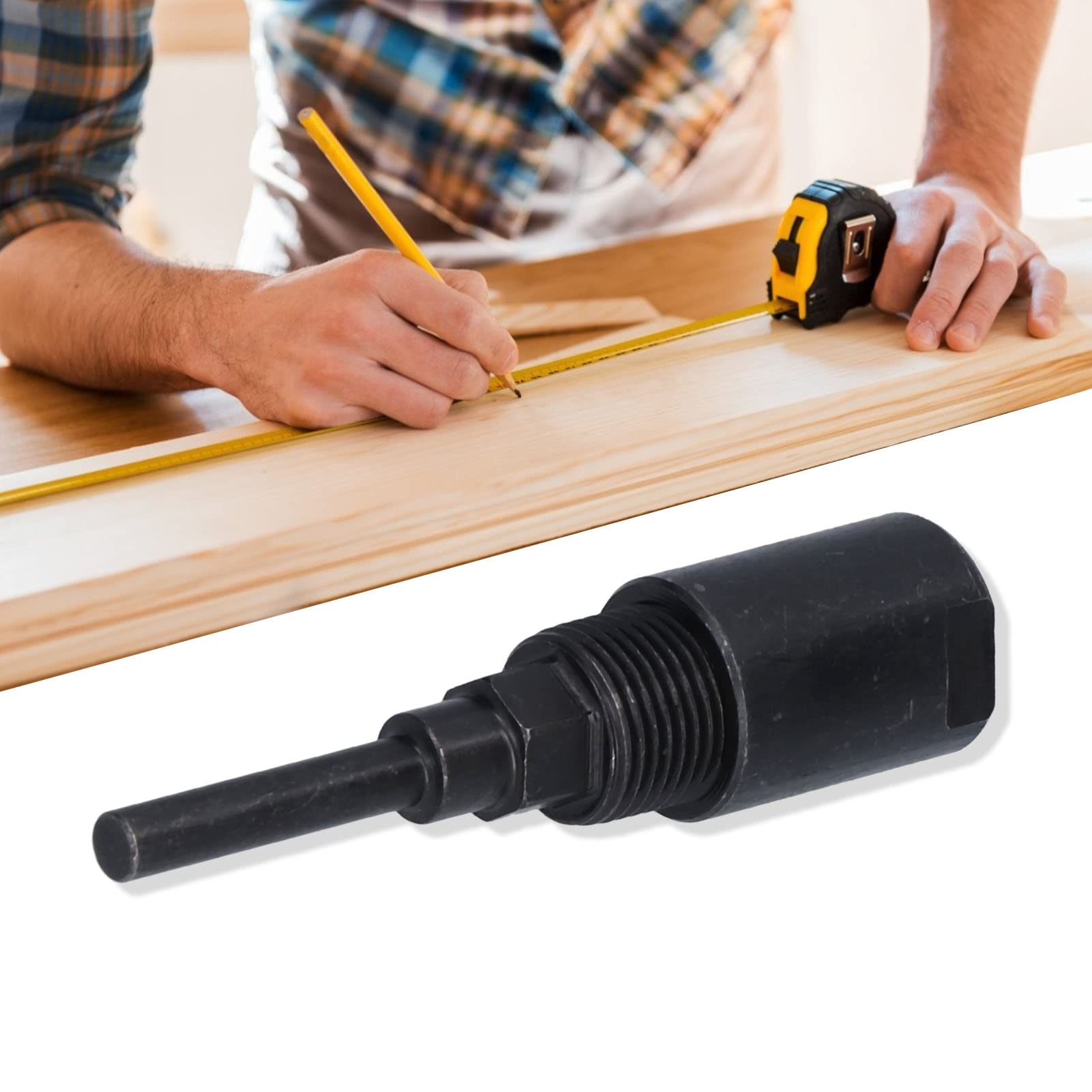 Router Collet Extension Chuck – 1/4" Round Shank Milling Bit Extender For Woodworking Trimming, Sanding & Engraving (Alloy Steel, With Storage Box)