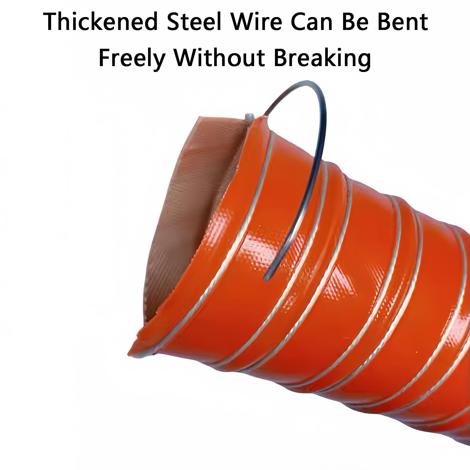 Manguera De ExtraccióN Flexible​,Tubo Flexible De Salida De Aire,Tubo Flexible Campana Extractora,Conducto De Aire De Silicona Resistente Al Calors,Tubo para CanalóN