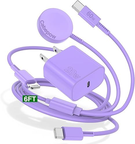 Miniatura 10 de Paquete de 2 cargadores USB C para Apple Watch, cargadores magnéticos para iWatch, cable de carga rápida de 3 pies para Apple Watch Ultra 2UltraSESE