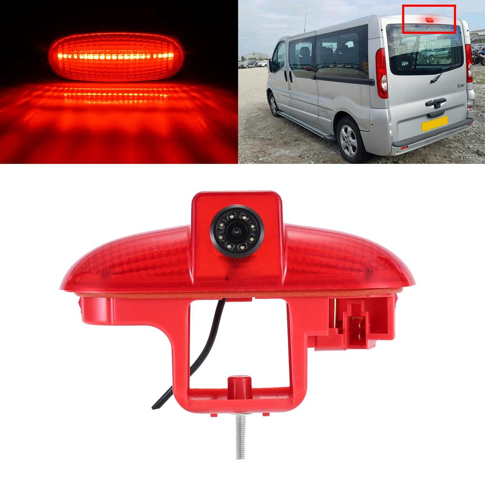 Kit caméra de recul de feu stop HD avec moniteur rétroviseur, caméra de recul de remplacement pour Renault Trafic II III Diesel Essence Traction avant FL EL JL JG FG/Nissan Primastar Diesel Essence