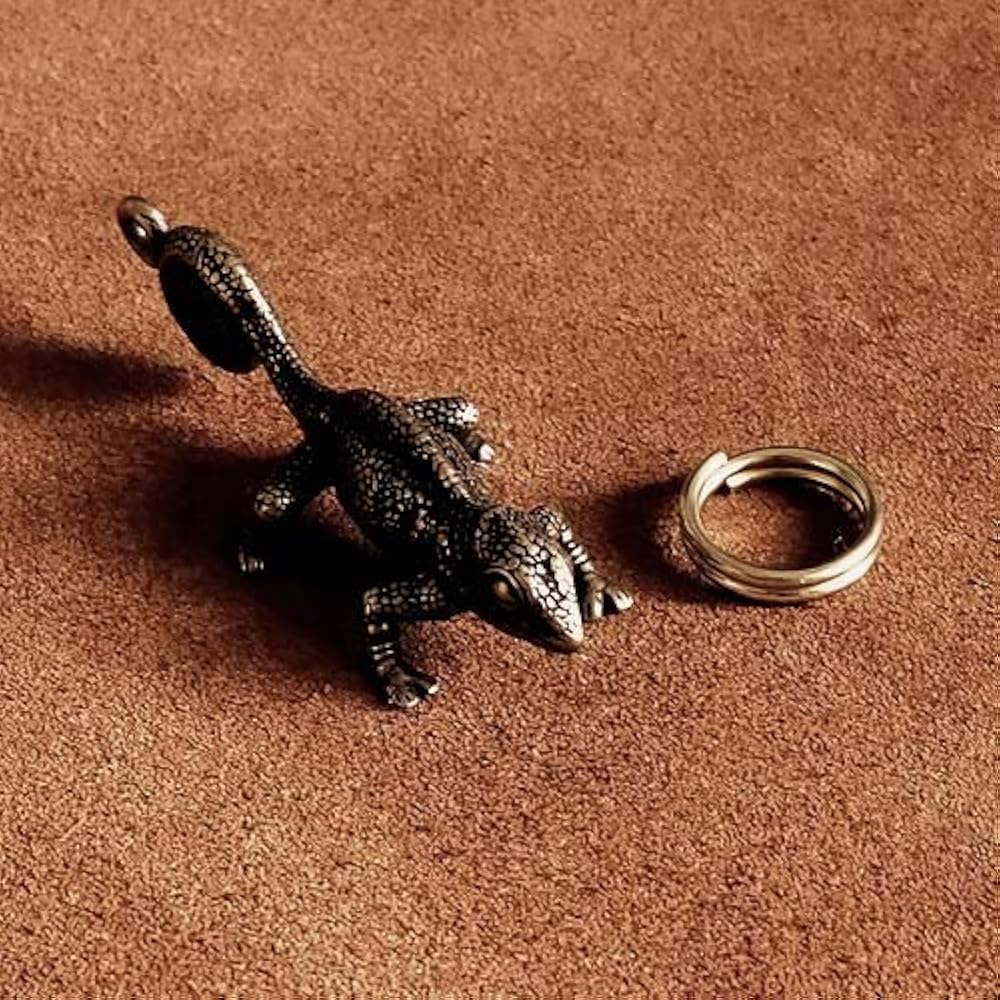 カメレオン型金属キーホルダー即購入禁止 manbouya_w-fs151058