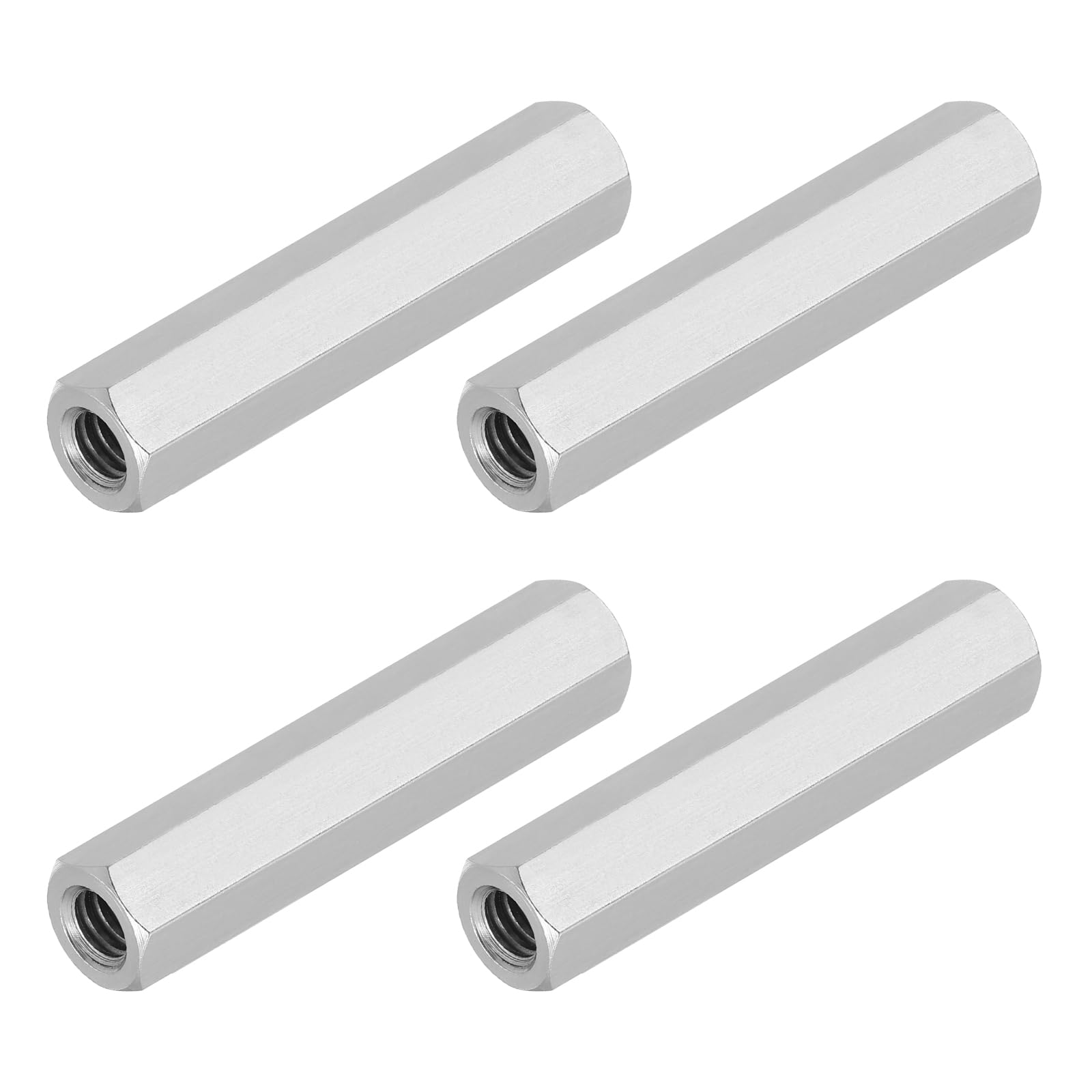 Stainless Steel Coupling Nuts - 4 Pcs 1/4-20 UNC -1 Stainless Steel Coupling Nuts - 4 Pcs 1/4-20 UNC -1