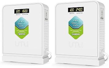UMI 1600W 2400W تصعيد الجهد 110 فولت إلى 220 فولت محول ، محول الطاقة الثقيلة 110 فولت إلى 220 فولت ، محول الطاقة للمعدات ذات السعة الكبيرة ، تصعيد 110 فولت إلى 220 فولت - أوروبا إلى محول الجهد الأمريكي