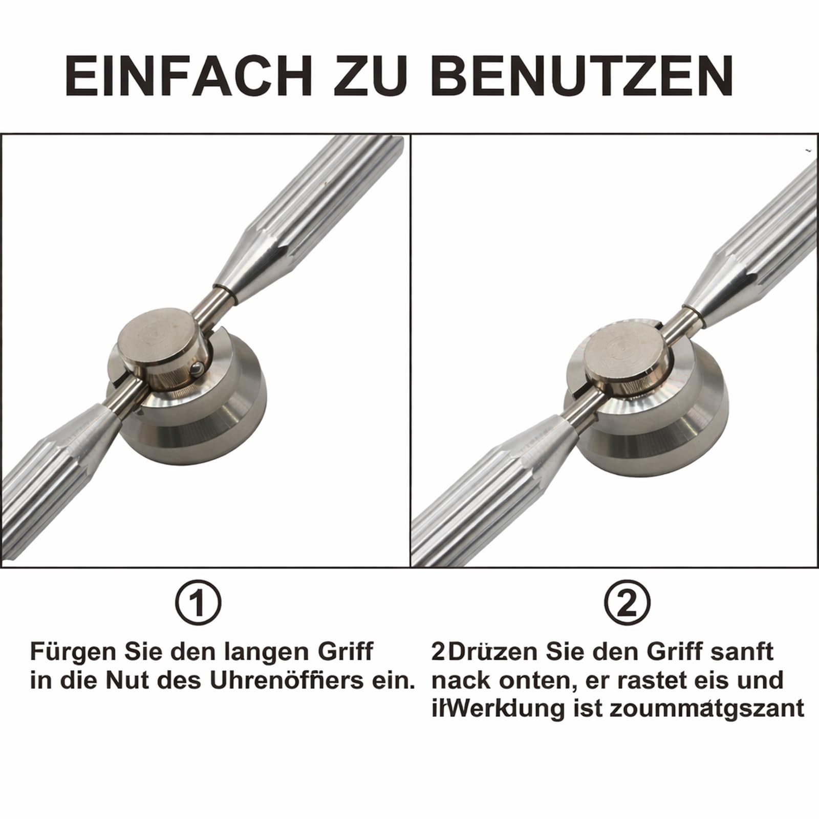 Apriscatole per orologio in acciaio inox, acciaio inox, regolabile, con 6 forme scanalate, per Rolex e Tudor