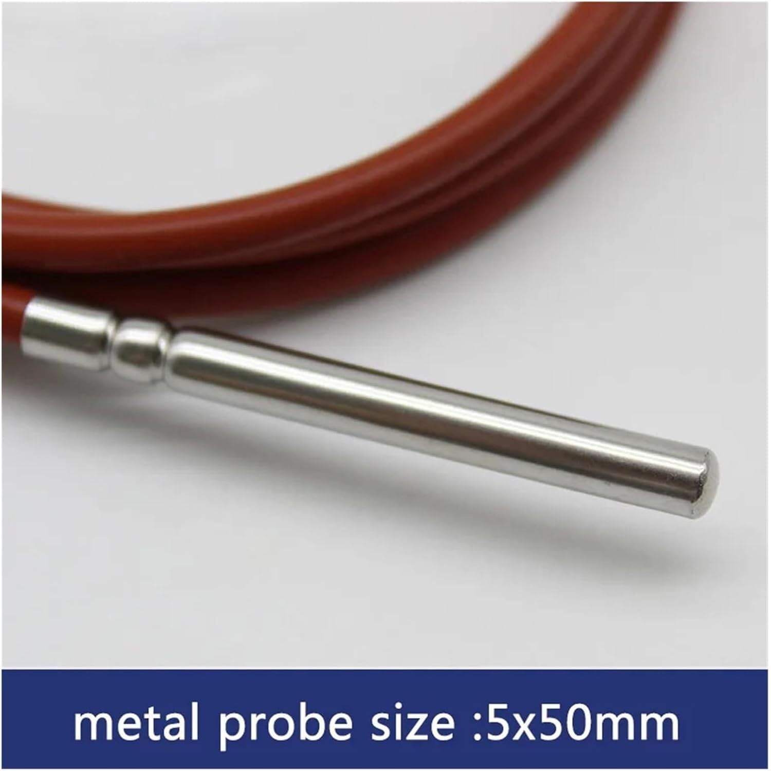Temperatursensor, Temperatursensor pt100 undurchlässig Kabel Tres Platino Resistance térmica Cable de protección de alambresilica(Pt100 Type With 5 meter)