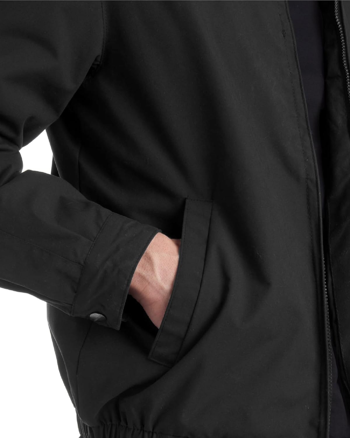 Perry Ellis Mens Golf Jacket - Soft Microfiber Waterproof Lightweight Jacket Full Zip Windbreaker Jackets for Men - Image 5