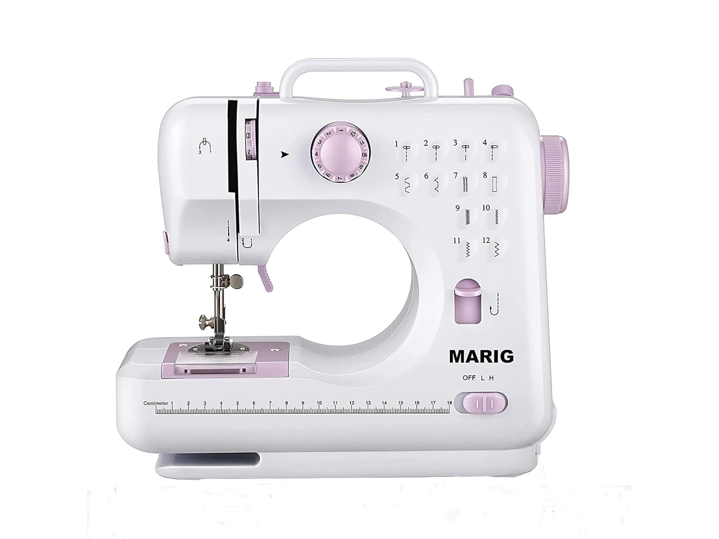Macchina da cucire per principianti con doppio filo/cucito con 12 cuciture integrate/mini macchina da cucire domestica/macchina da cucire elettrica portatile