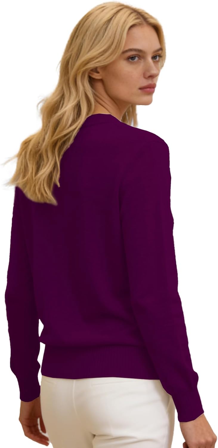 DAIMIDY Women's Sweaters Crewneck Jumper Tops Cotton & Modal Tops - Image 2