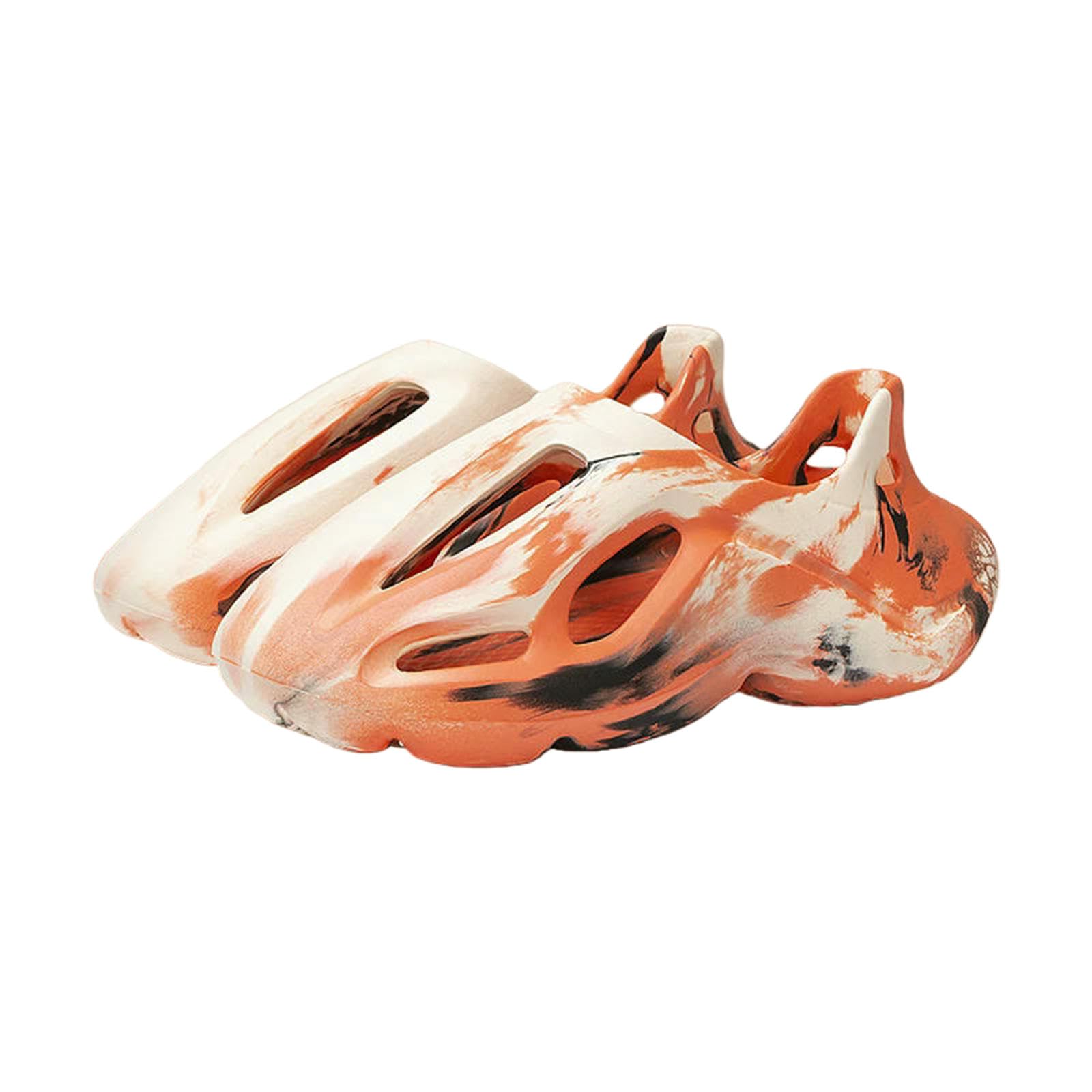Gyios Summer Slippers Men's Fashion Sandals Platform Women Eva Ultralight Shoes Outdoor Soft Couples Home -2351-khaik Orange-42-43