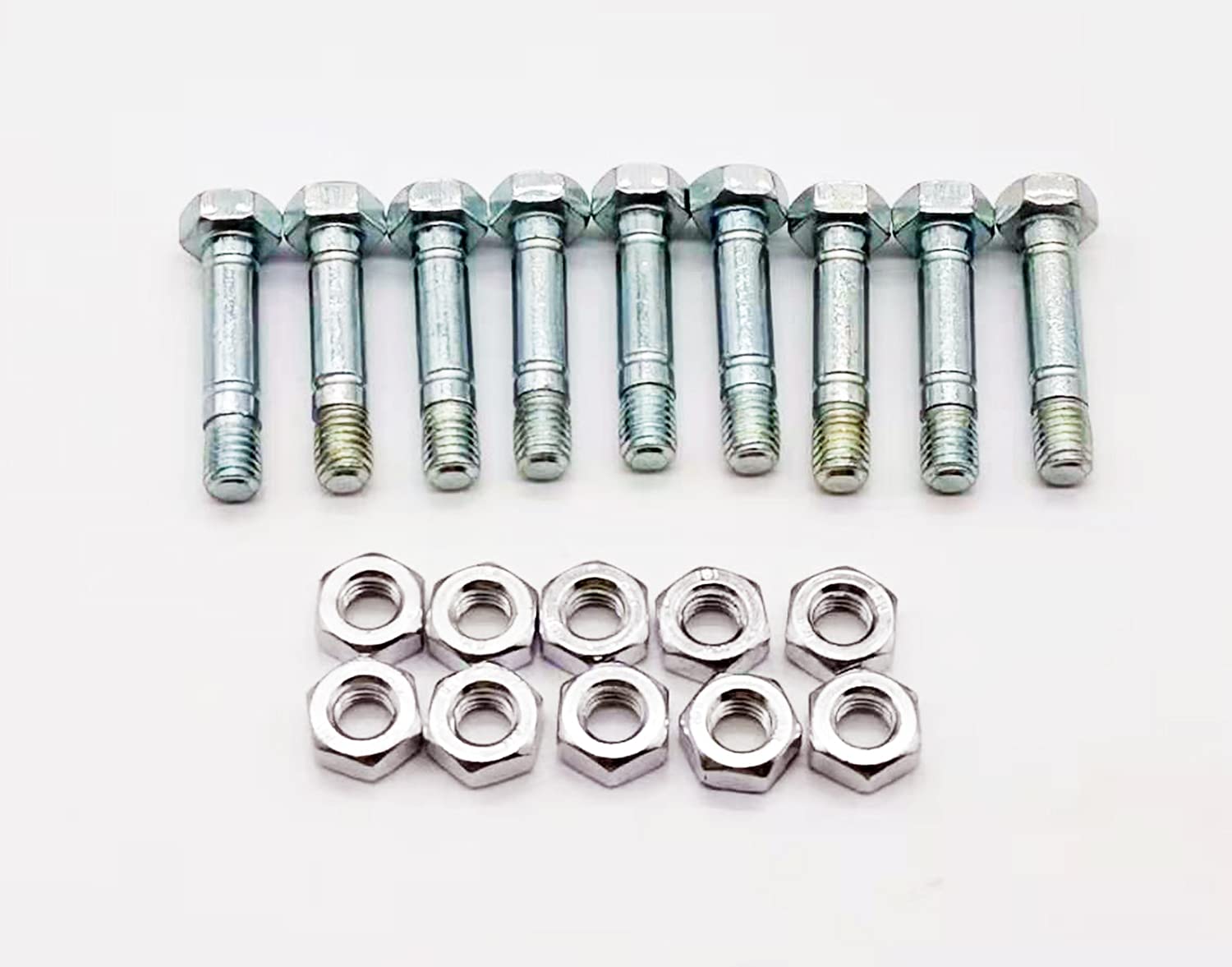 Photo 1 of 10 Pack,Replaces Part # 710-0890,710-0890A and 910-0890A, Shear PINS & Nuts fits for Brand and Model MTD,Cub Cadet,Troy-Bilt, and More Snow Blower